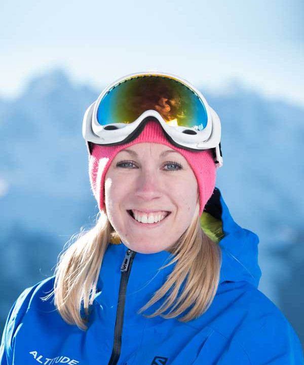 Ski instructor Laura Turner