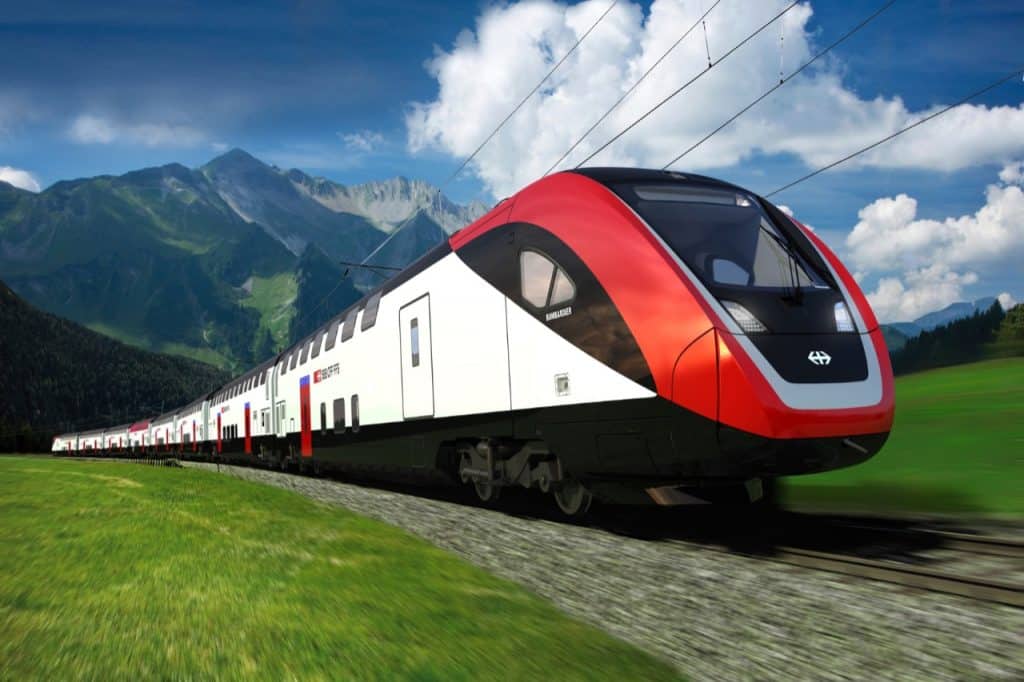 Swiss Train - travel to Verbier