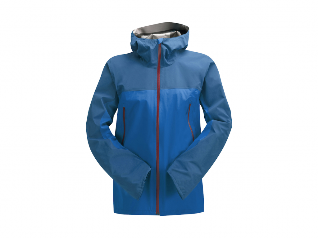 Blue technical waterproof outer jacket - layering for skiing