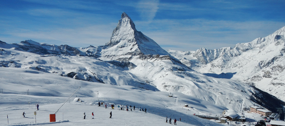 Zermatt is one of the most beautiful places to ski in the world, and not only because the Matterhorn it is on the bucket list of many skiers.